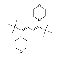 4,4'-(2,2,7,7-tetramethylocta-3,5-diene-3,6-diyl)dimorpholine结构式