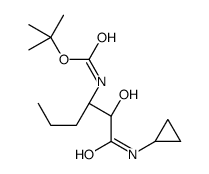 N-[(1S)-1-[2-(环丙基氨基)-1-羟基-2-氧代乙基]丁基]-氨基甲酸叔丁酯结构式