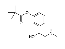 [3-[2-(ethylamino)-1-hydroxyethyl]phenyl] 2,2-dimethylpropanoate Structure