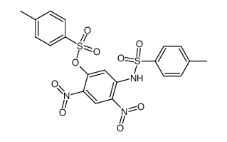 2,4-dinitro-1-(toluene-4-sulfonylamino)-5-(toluene-4-sulfonyloxy)-benzene Structure
