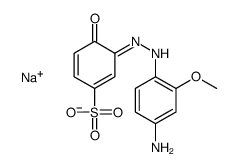 sodium 3-[(4-amino-2-methoxyphenyl)azo]-4-hydroxybenzenesulphonate结构式