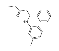 1-phenyl-1-m-toluidino-pentan-3-one结构式
