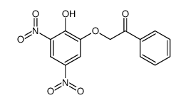 2-(2-hydroxy-3,5-dinitro-phenoxy)-1-phenyl-ethanone结构式
