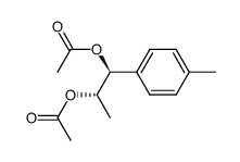 erythro-1-(p-methylphenyl)propane-1,2-diol diacetate结构式