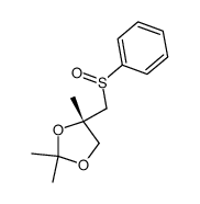 (S)-2,2,4-trimethyl-4-((phenylsulfinyl)methyl)-1,3-dioxolane Structure