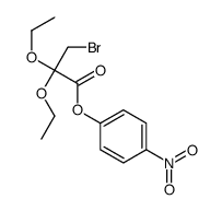4-硝基苯基3-溴-2,2-二乙氧基丙酸结构式