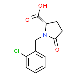 1-(2-CHLOROBENZYL)-5-OXO-2-PYRROLIDINECARBOXYLIC ACID Structure