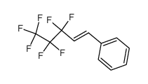 (E)-3,3,4,4,5,5,5-heptafluoro-1-phenyl-1-pentene结构式