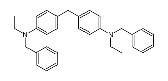 N-benzyl-4-[[4-[benzyl(ethyl)amino]phenyl]methyl]-N-ethylaniline结构式