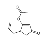 (3-oxo-5-prop-2-enylcyclopenten-1-yl) acetate Structure