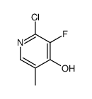 2-Chloro-3-fluoro-5-methyl-4-pyridinol Structure