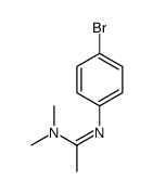 N'-(4-bromophenyl)-N,N-dimethylethanimidamide结构式