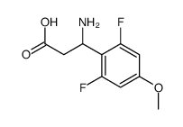 3-氨基-3-(2,6-二氟-4-甲氧基苯基)-丙酸结构式
