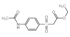 2-(4-乙酰氨基苯基)磺酰基乙酸乙酯结构式