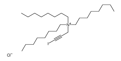 3-iodoprop-2-ynyl(trioctyl)azanium,chloride Structure