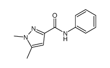 1,5-dimethyl-N-phenylpyrazole-3-carboxamide Structure
