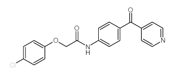 2-(4-氯苯氧基)-n-(4-异烟酰基苯基)乙酰胺结构式
