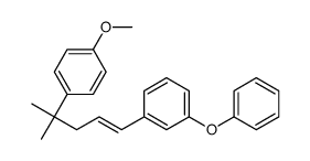 1-methoxy-4-[2-methyl-5-(3-phenoxyphenyl)pent-4-en-2-yl]benzene结构式