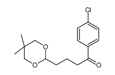 4'-CHLORO-4-(5,5-DIMETHYL-1,3-DIOXAN-2-YL)BUTYROPHENONE结构式