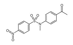 Benzenesulfonamide, N-(4-acetylphenyl)-N-methyl-4-nitro Structure
