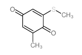 2-methyl-6-methylsulfanyl-cyclohexa-2,5-diene-1,4-dione Structure