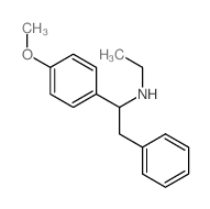 N-ethyl-1-(4-methoxyphenyl)-2-phenyl-ethanamine结构式