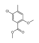 methyl 5-chloro-2-methoxy-4-methylbenzoate Structure