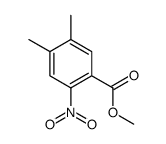 4,5-二甲基-2-硝基苯甲酸甲酯结构式
