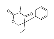 5-ethyl-3-methyl-5-phenyl-1,3-oxazinane-2,4-dione结构式