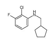 2-chloro-N-(cyclopentylmethyl)-3-fluoroaniline Structure