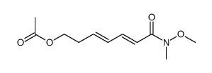 [7-[methoxy(methyl)amino]-7-oxohepta-3,5-dienyl] acetate Structure