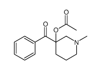 3-BENZOYL-1-METHYLPIPERIDIN-3-YL ACETATE Structure