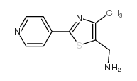 (4-甲基-2-吡啶-4-基-1,3-噻唑-5-基)甲胺结构式