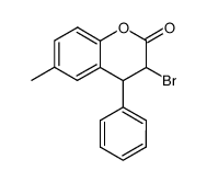 3-bromo-6-methyl-4-phenyl-3,4-dihydrocoumarin Structure
