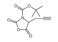 3-Oxazolidinecarboxylic acid, 2,5-dioxo-4-(2-propyn-1-yl)-, 1,1-dimethylethyl ester Structure