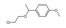 1-(1-(2-chloroethoxy)ethyl)-4-methoxybenzene Structure
