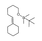 tert-butyl((5-cyclohexylidenepentyl)oxy)dimethylsilane结构式
