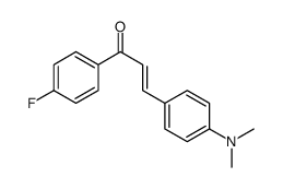 3-[4-(dimethylamino)phenyl]-1-(4-fluorophenyl)prop-2-en-1-one结构式