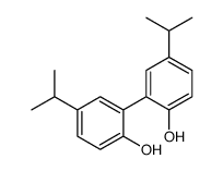 [1,1'-Biphenyl]-2,2'-diol, 5,5'-bis(1-methylethyl)-, (1R) Structure