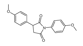 1,3-bis(4-methoxyphenyl)pyrrolidine-2,5-dione Structure