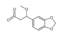 1-(3,4-methylenedioxyphenyl)-1-methoxy-2-nitroethane结构式