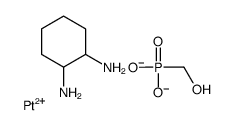cyclohexane-1,2-diamine,phosphonatomethanol,platinum(2+) Structure