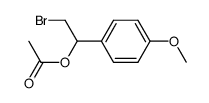 1-acetoxy-2-bromo-1-(4-methoxy-phenyl)-ethane结构式