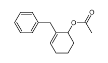 6-Acetoxy-1-benzyl-cyclohexen-(1)结构式