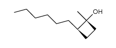 (1R,2R)-2-hexyl-1-methylcyclobutanol结构式
