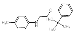 N-{2-[2-(tert-Butyl)phenoxy]ethyl}-4-methylaniline结构式