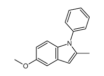 5-methoxy-2-methyl-1-phenyl-indole Structure