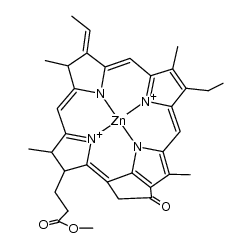 zinc(II) ethylideneisobacteriochlorine Structure