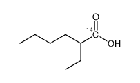2-Ethyl-hexansaeure-1-14C Structure
