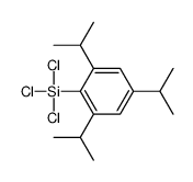 trichloro-[2,4,6-tri(propan-2-yl)phenyl]silane结构式